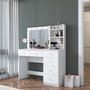 Hanah Home Mesa de Maquillaje Blanca con 10 Focos